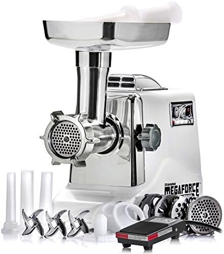 STX International Model STX-3000-MF-PD Megaforce Patented Air Cooled Electric Meat Grinder with Foot Pedal ON/OFF Control