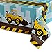 WERNNSAI Dump Truck Table Covers - 4 Pack 108''x 54'' Disposable Printed Plastic Tablecloth Party Supplies for Kids Boys Birthday Construction Party Decorations