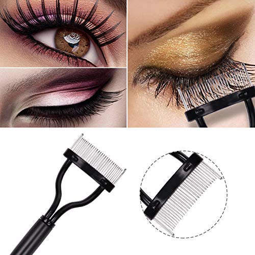 Docolor Eyelash Comb Curlers Makeup Mascara Applicator Eyebrow Grooming Brush Tool - //coolthings.us