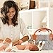Baby Diaper Caddy Organizer, Nursery Storage Tote Bag, Diaper Storage Basket for Changing Table, Portable Car Travel Bin, Must Haves for Boy or Girl Baby Registry, by Baby Republic (Gray)