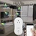 Smart Wifi Outlet, Fsmart Two Pack Wireless Plug Hub Free Socket Switch App Remote Control Compatible Amazon Alexa