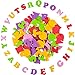 Shappy 900 Pieces Mini Assorted Colors Self-Adhesive Foam Letter Stickers Alphabet Stickers for Kids