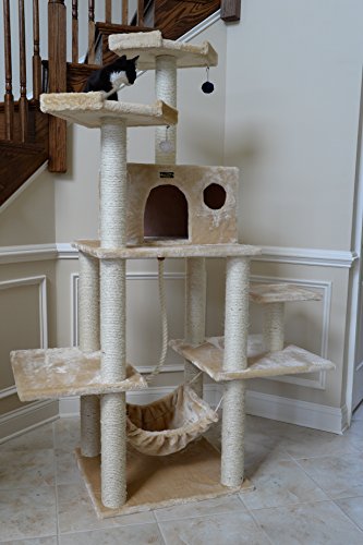 Armarkat A7202 72-Inch Cat Tree, Beige