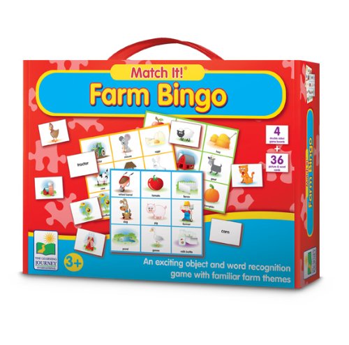 The Learning Journey Match It! Bingo, Farm