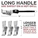 Alpha Grillers Grill Brush & Scraper with 3 Replaceable Heads | Best BBQ Cleaner. Perfect Tools for All Grill Types | Stainless Steel Wire Bristles and Stiff 18 Inch Handle. Ideal Barbecue Accessories