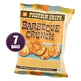 HealthSmart - Barbecue Crunch Protein Diet Chips - High Protein - Low Calorie - Low Fat - Low Carb - High Fiber - Healthy BBQ Weight Loss Chips (7 Bags)