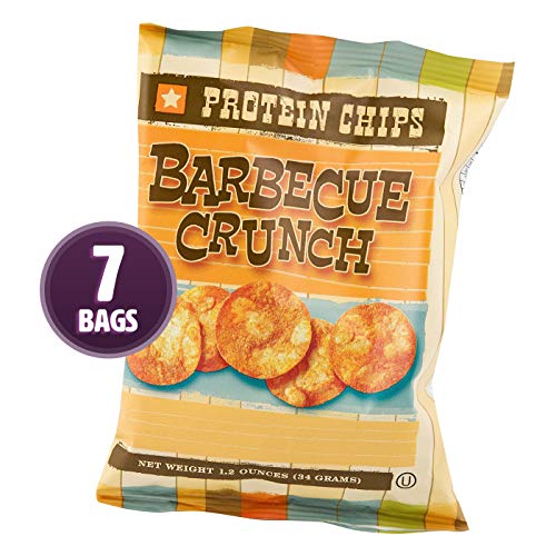 HealthSmart - Barbecue Crunch Protein Diet Chips - High Protein - Low Calorie - Low Fat - Low Carb - High Fiber - Healthy BBQ Weight Loss Chips (7 Bags)