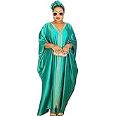HD Front Zip Caftan Dress for Woman Rhinestone V Neck Kaftan Casual Gown