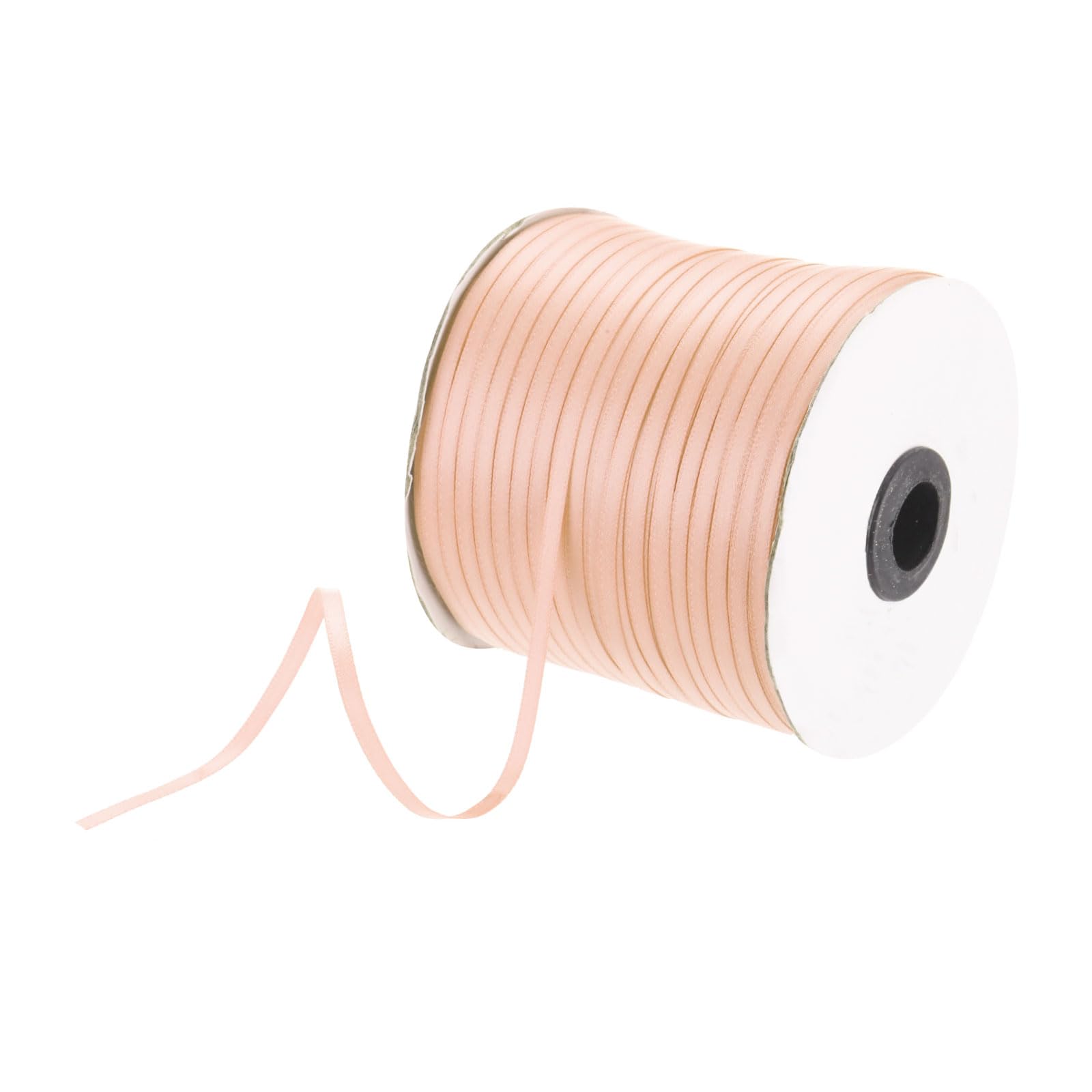 DMiotech 3mm Satin Ribbon 460m/1500ft Thin Double Face Fabric Grosgrain Ribbon for Gift Wrapping Floral Hair Flower Bouquet, Pastel Pink