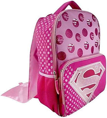 Supergirl DC Comics Backpack with Cape (Superhero Girls School Supplies)