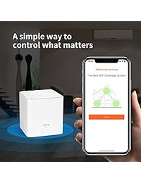 Tenda Nova   Sistema WiFi de malla para el hogar   Sustituye al enrutador y extensores WiFi AC, correa dual, funciona con  Alexa, diseñado para el hogar inteligente Paquete de 1