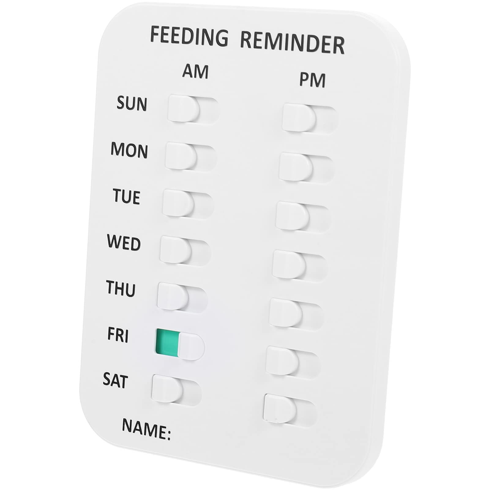 STOBOK Dog Feeding Reminder Magnetic Reminder Sticker AM PM Daily Indication Chart Feeder Fridge Magnets Prevents Puppy Kitten Overfeeding or Obesity