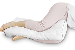 Knee Pillow for Side Sleepers, Leg Pillow for Sleeping, Under Knee Pillow for Spine Alignment, Lower Back Pain Relief, Hip an