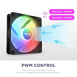 NZXT F120 RGB Core - 120mm Hub-Mounted RGB Fan - 8