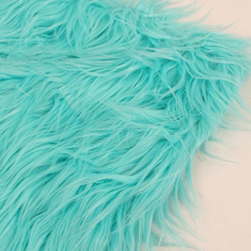 Fashion Plush Furry Cushion Cover Throw Pillow Case Home Bed Room Sofa Decor (Mint Green)