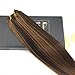 Sunny 18inch Seamless Weft Sew in Hair Bundles Multi Color Darkest Brown with Caramel Blonde Hair Extensions Human Hair Weft Hair Brazilian 100g/pack