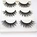 Trcoveric 3D Fake Eyelashes Fluffy Volume Long Nature Crisscross Wispies Soft False Lashes Handmade 3 Pair Pack primary
