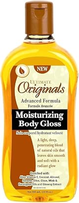 Africa's Best Ultimate Organics Moisturizing Body Gloss 355ml 12oz Dry Ashy Skin view 3