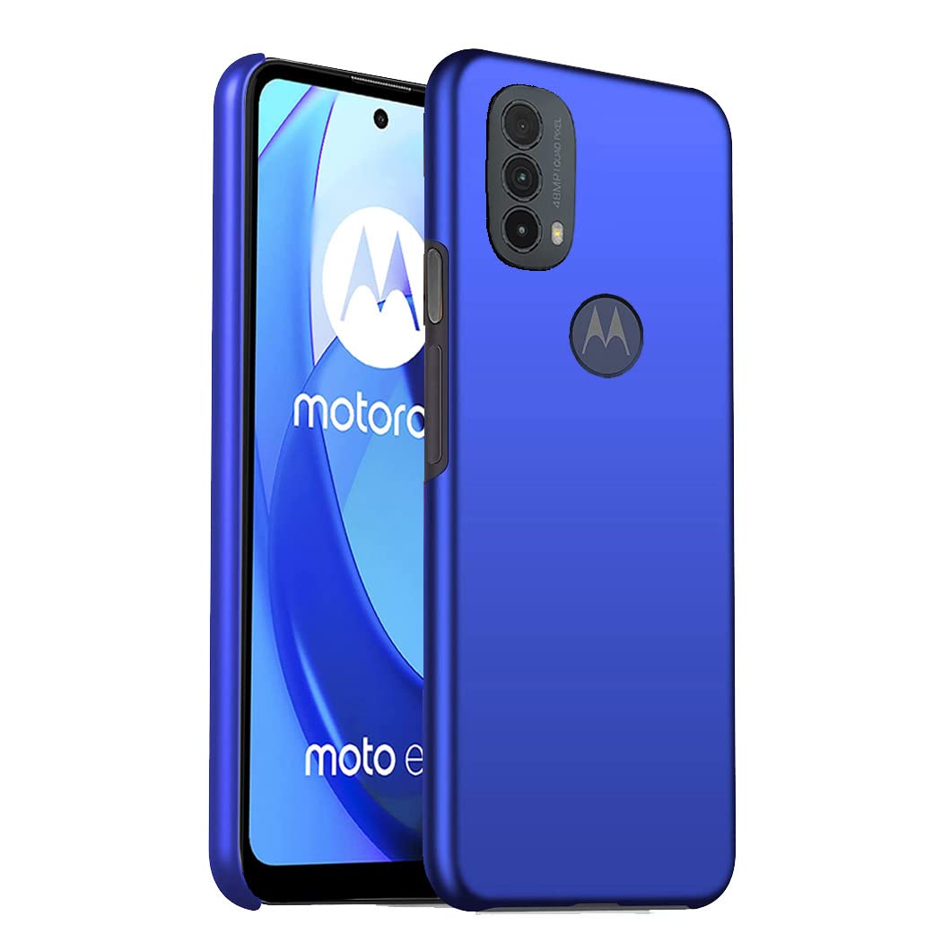 GAPlus Motorola Moto E20 E30 E50 Case Ultra Slim Thin Armour Hard Case Matte Rubberized Cover For Moto E20 E30 E50 (Blue)