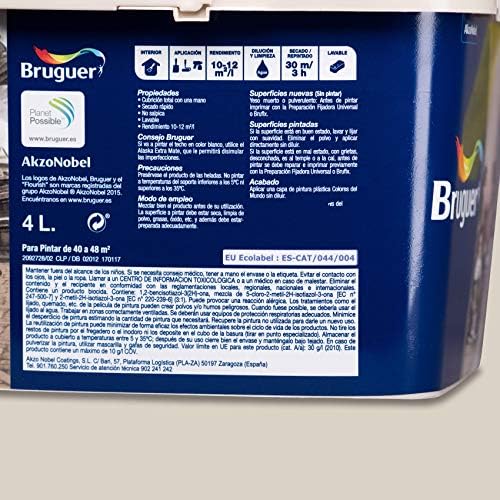 Cores da pintura de parede monocamada 4 L Bege do Mundo Nepal Intermediário