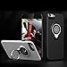iPhone 7 case with Built in Magnetic Ring Holder Anti-Scratch Ring Grip Kickstand Perfect Fit Shock Absorption 360 Degree Rotating bumper Sturdy and durable Easy to put on (Black)