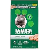 Iams Proactive Health Healthy Senior Dry Cat Food With Chicken, 16 Lb. Bag