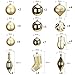 Sea Team 50-Pack Assorted Shatterproof Christmas Balls Ornaments Set Decorative Baubles Pendants with Reusable Gift Package for Xmas Tree (Gold)