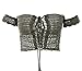 Creabygirls Womens Cute Off The Shoulder Crochet Lace Up Crop Top (Grey, L)