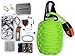 Holtzman’s Gorilla Egg : 550 Paracord Grenade Emergency Kit - Your Survival Pack Has an Upgraded Military Grade Carabiner Snap Hook is Stuffed with 18 Tools (Florescent Green)