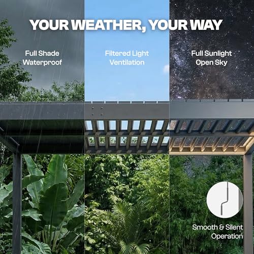 PatioKingdom 10x13 Louvered Pergola Review: Adjustable Aluminum Gazebo Kit image 12