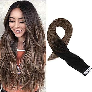 Mosoo Blonde Hair Extensions Real Human Hair Tape In Hair 50 Grams