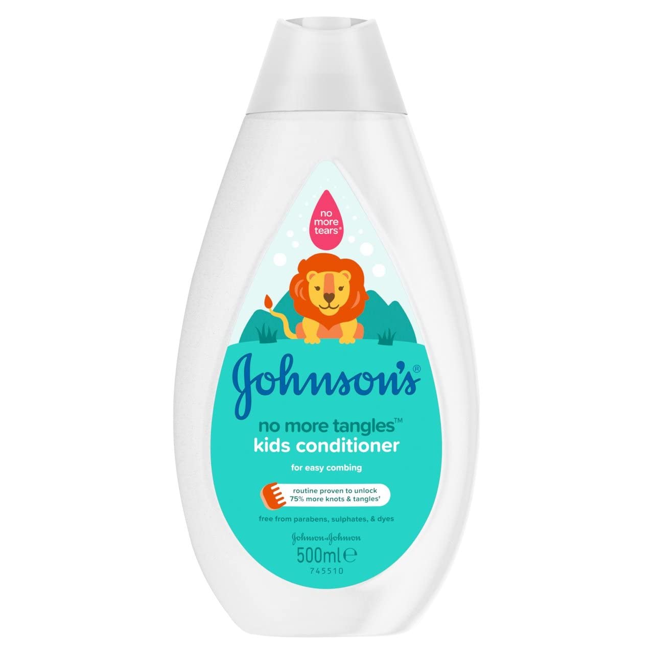 Johnson'S Baby No More Tangles Kids Conditioner, Gently Unlocks Knots And Tangles For Comb Friendly Hair, Ph Balanced, 500 ml (Pack Of 1)