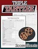 Triple Yahtzee Score Sheets: 100 Triple Yahtzee Score Pads, Triple Yahtzee Game, Yahtzee Score by NisClaroo