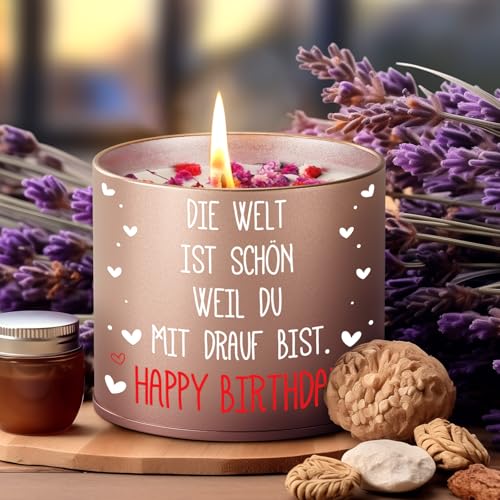 PRSTENLY Birthday Gift for Women, Metal Candle Gifts for Birthday for Wife, Girlfriend, Mum, Sister, Daughter, Best Friend
