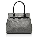 Hynes Victory Ostrich Top Handle Handbag