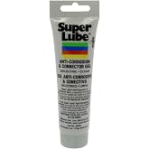 Super Lube Anti-Corrosion &amp; Connector Gel - High Molecular &amp; Synthetic - Corrosion &amp; Moisture Resistant - Dielectric Compound for Electrical Components - Translucent Amber - Tube - 3 oz (82003)