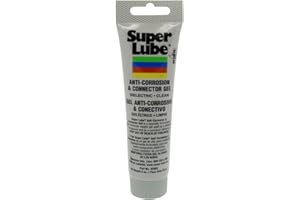 Super Lube Anti-Corrosion & Connector Gel - High Molecular & Synthetic - Corrosion & Moisture Resistant - Dielectric Compound for Electrical Components - Translucent Amber - Tube - 3 oz (82003)