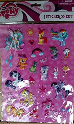 My Little Pony Raised Sticker Sheet