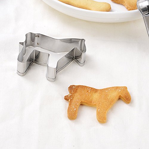 GWHOLE 26 Pcs Cookie Cutters Set, Mini Animal Unicorn Classic Shape Cutters for Kids Easter Holiday - Thumbnail 7