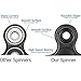 Fidget hand spinner toy Premium Bearing High Speed Perfect For ADD, ADHD, Anxiety, and Autism Adult Children(Black)
