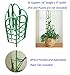 Potted Plant Growing Support 3-Pack, Tomato Cage, 3Piece Fruits and Vegetables Climbing Staking System (8Piece Flexible Adjustable Plant Ties Included) Adjustable Plant Climbing Trellis