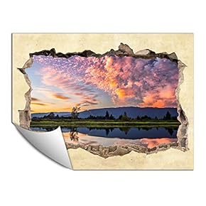 Wall Paper Small Wall Mural Creative 3D Photo Wall Art Removable Wall Decoration for Bedroom Living Room - 24x32 inches