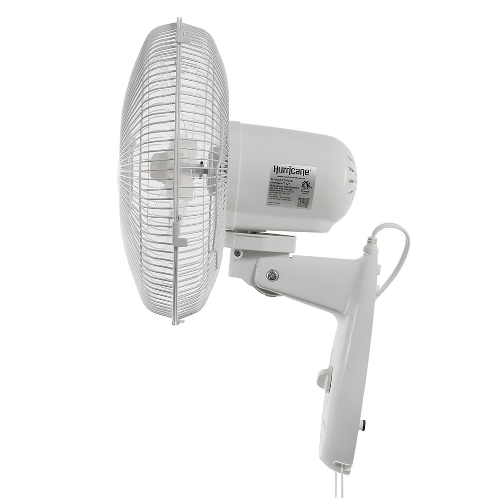 Hurricane Wall Mount Fan 12 Inch Supreme Series Wall Fan with