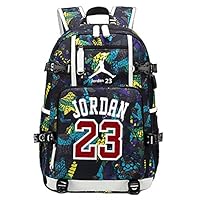 YOURNELO Basketball Player Rucksack School Backpack Bookbag (New 23 Yellow)