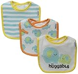 Gerber Unisex-Baby Terry Dribbler Bib, Elephant, One Size (Pack of 3)