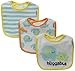 Gerber Unisex-Baby Terry Dribbler Bib, Elephant, One Size (Pack of 3)