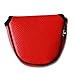 Big Teeth Golf Mallet Putter Cover Headcover Club Protector Magnetic Closure Don't FIT Iron Material Putter for Scotty Cameron Taylormade Odyssey 2 Ball Club (Red)