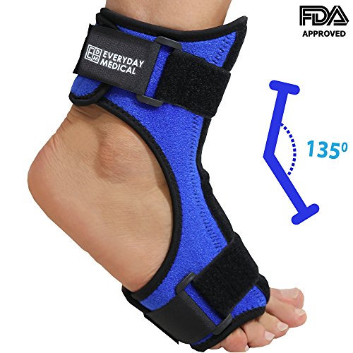 Everyday Medical Plantar Fasciitis Night Stretching Splint, Plantar Fasciitis Arch Support for Better Stability, Plantar Fascia Night Splint, Relief from Achilles Tendonitis, Arch Foot and Heel Pain (Best Way To Treat A Sore Achilles Tendon)