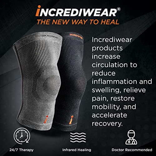 Incrediwear Knee Sleeve, 2pk Knee Braces for Knee Pain, Joint Pain