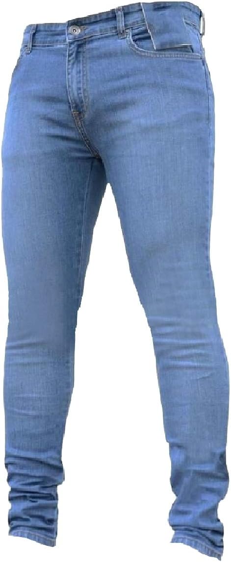 Howme Mens Skinny Fit Denim Pants Slim Fitted Washed Comfort Soft Jeans